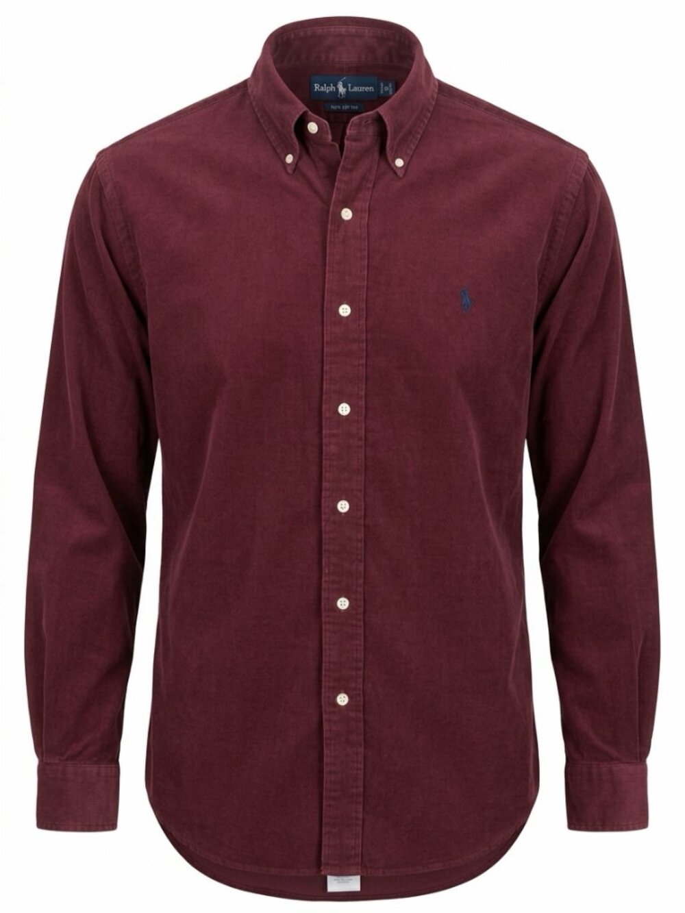 Ralph Lauren 100% Cotton Button‑Down Shirt L – Maroon